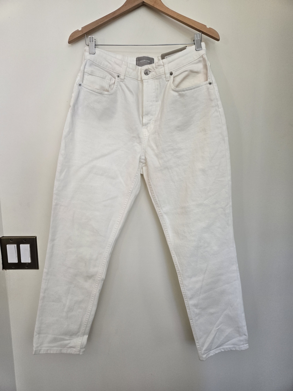 Everlane White High-Rise Jeans for Men